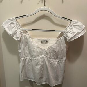 white abercrombie & fitch top